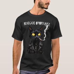 Camiseta Gato Malvado Até Nada Bom Fumando Bik Renegade
