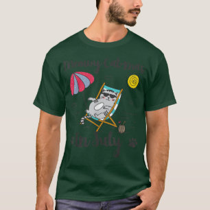 Camiseta Gato malvado em julho Feliz Natal em julho