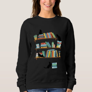 Camiseta Gato Malvado Engraçado E Leitor De Livros Lady Kit