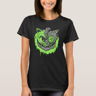 Camiseta Gato Malvado Retro Feijão Verde 5s  Pareamento Uni