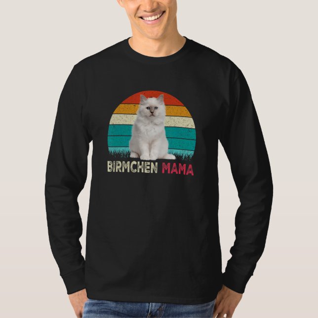 Camiseta Gato - Mamãe Santa Birma (Frente)