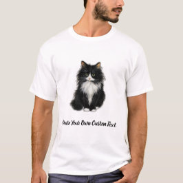 Camiseta Gato Manx Crie Seu Próprio Texto Personalizado 