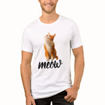 Camiseta Gato Marrom Olhando para Cima | Felino Fo