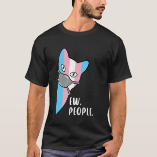 Camiseta Gato Mascarado em Cores Trans com Mensagem de Pess