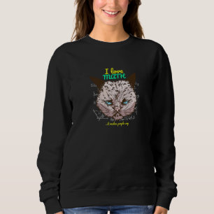 Camiseta Gato Mau Adoro Matemática Que Faz As Pessoas Chora
