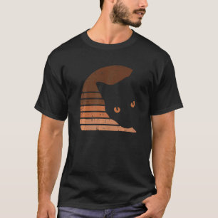 Camiseta Gato Melanina Mês da História Negra Retro BLM Afri