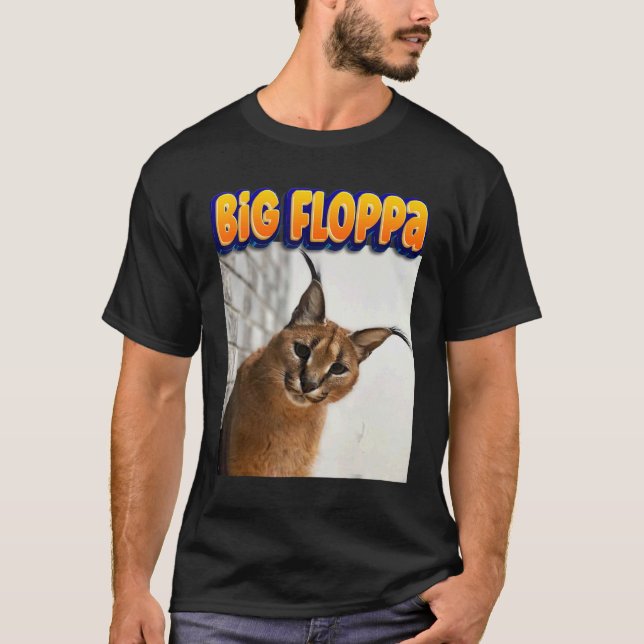 Camiseta Gato Meme Big Floppa 3 (Frente)