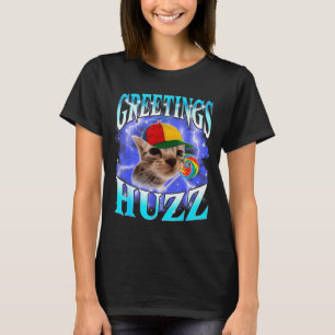 Camiseta Gato meme de saudações engraçadas gíria da Geração