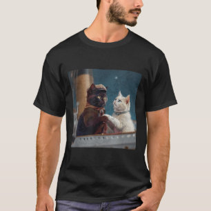 Camiseta Gato Meme Engraçado Filme Titanic Rms Navio Cruzei