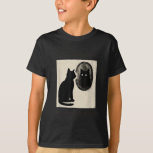 Camiseta Gato meme engraçado não penso logo não existo
