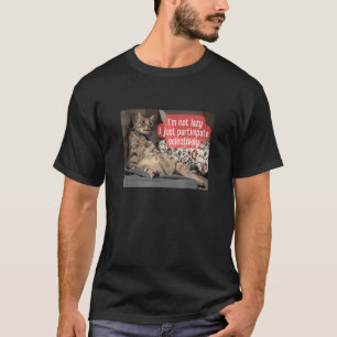 Camiseta Gato Meme Não Estou Preguiçoso Pet