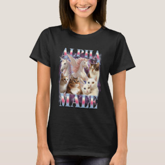 Camiseta Gato Meme Unicórnio Amante de Gato Humor Engraçado