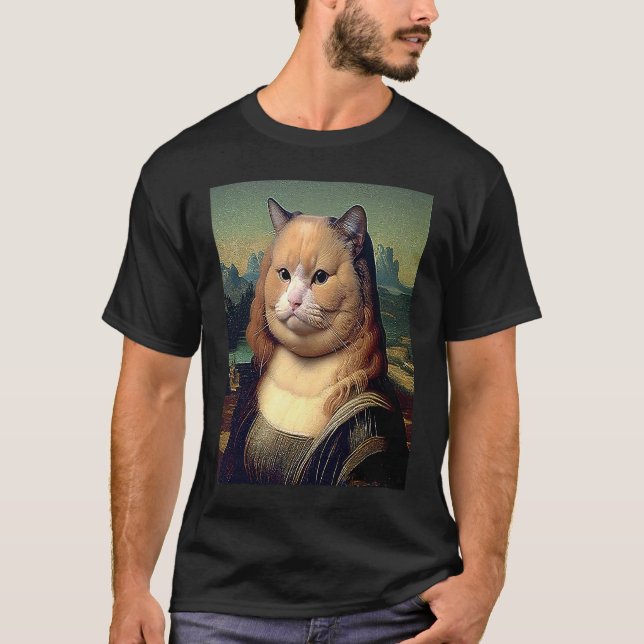 Camiseta Gato Meow Lisa (Frente)