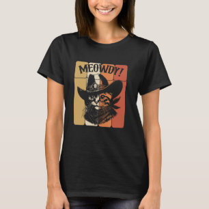 Camiseta Gato Meowdy Caubói Gato Country Western Gato Engra