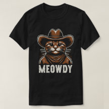 Gato meowdy no chapéu de cowboy