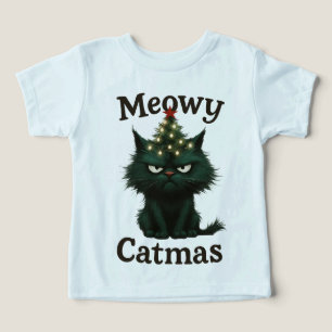 Camiseta Gato Meowy Catmas Mal-humorado