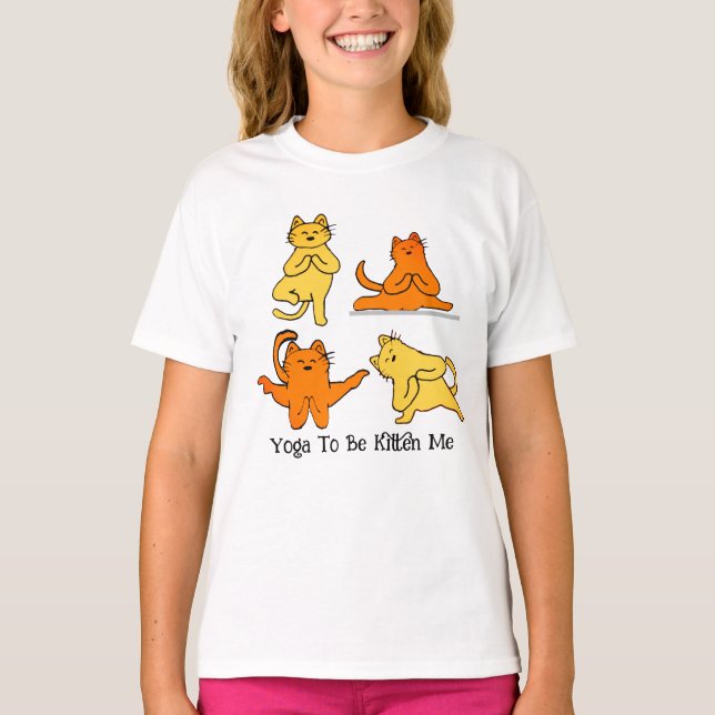 Camiseta Gato Mestre de Yoga: Gato Hillário de Yoga Pun LOL (Frente)
