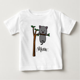 CAMISETA GATO MIA NA ÁRVORE