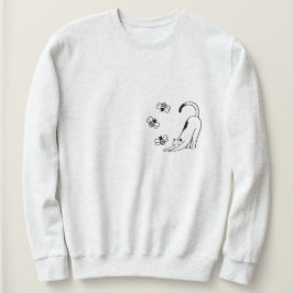Camiseta Gato Minimalista de Primavera