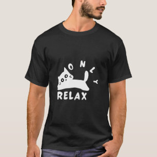 Camiseta Gato Minimalista Espiando com Olhos e Bigodes Fofo