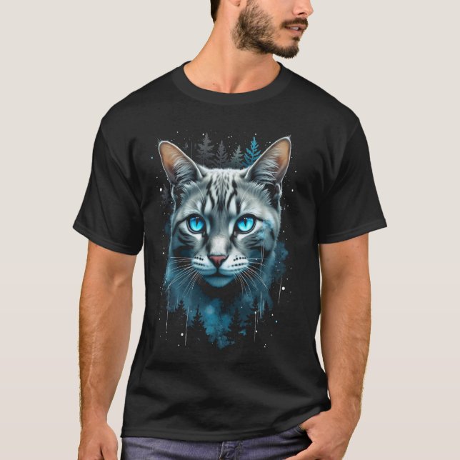 Camiseta Gato místico (Frente)