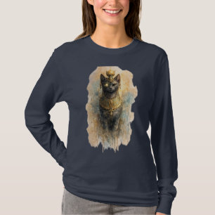 Camiseta Gato Mítico Fantasia Antiga Arte Felina