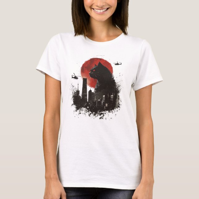 Camiseta Gato Monstro, Gato Engraçado (Frente)