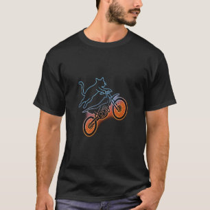 Camiseta Gato Motociclista Sarcástico Engraçado de Moto de