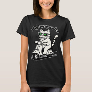 Camiseta Gato Motoqueiro de Estrada