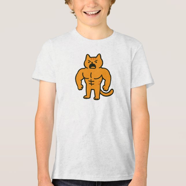 Camiseta Gato Musculoso (Frente)