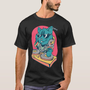 Camiseta Gato Música DJ Legal