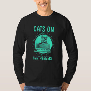 Camiseta Gato Música Músico Eletrônico Sintetizador Gato