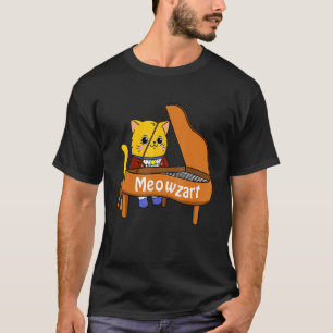 Camiseta Gato Musical Clássico Kitten de Mozart Música Clás