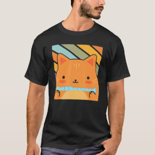 Camiseta Gato Musical Flautista Músico Instrumentista