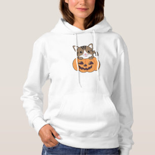 Camiseta Gato Na Abóbora Gatos Doce Feliz Dia das Bruxas