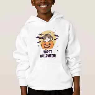 Camiseta Gato Na Abóbora Gatos Doce Feliz Dia das Bruxas