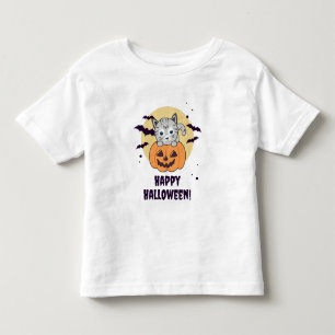 Camiseta Gato Na Abóbora Gatos Doce Feliz Dia das Bruxas