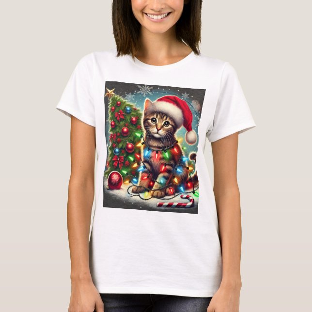 Camiseta Gato na árvore (Frente)