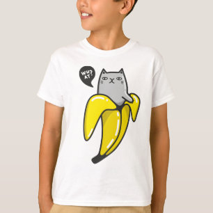 Camiseta Gato na banana