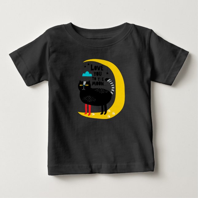 Camiseta Gato na lua (Frente)
