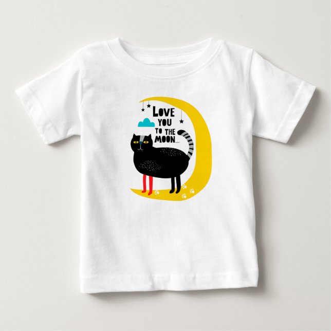 Camiseta Gato na lua (Frente)