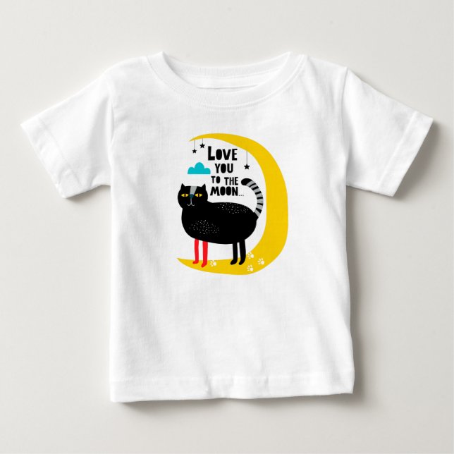 Camiseta Gato na lua (Frente)