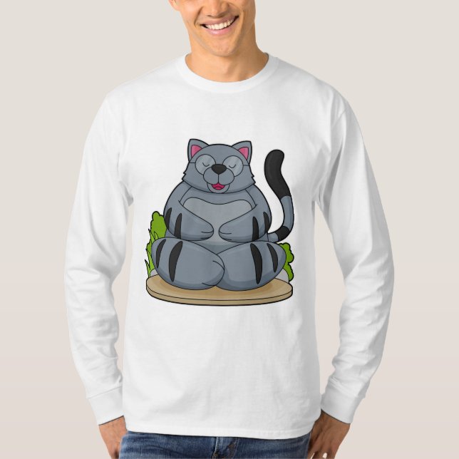 Camiseta Gato na Malhação de Yoga (Frente)