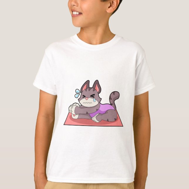 Camiseta Gato na Malhação de Yoga (Frente)