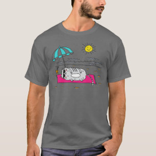 Camiseta Gato na praia