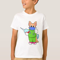 Gato na Vacinação com Seringa