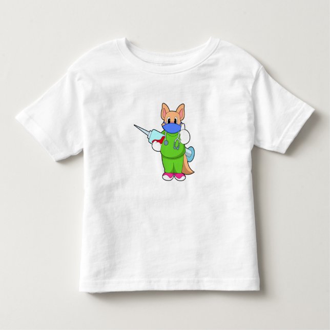 Camiseta Gato na Vacinação com Seringa (Frente)
