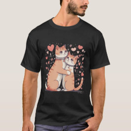 Camiseta Gato namorados