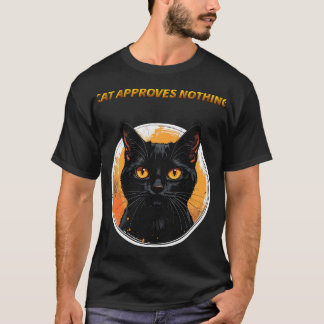 Camiseta Gato Não Aprova Nada