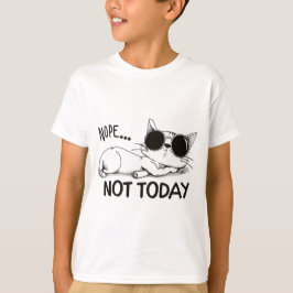 Camiseta gato não hoje